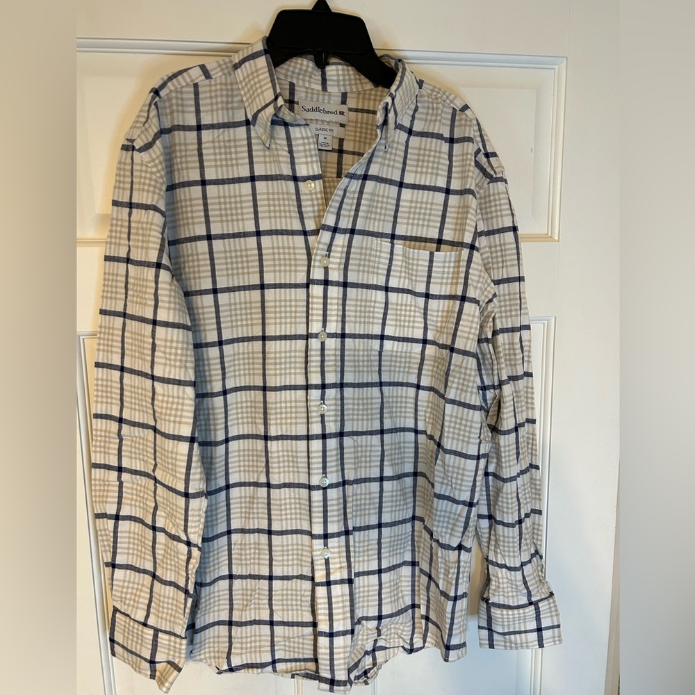 Men’s Saddlebred. Cream/navy. Medium.